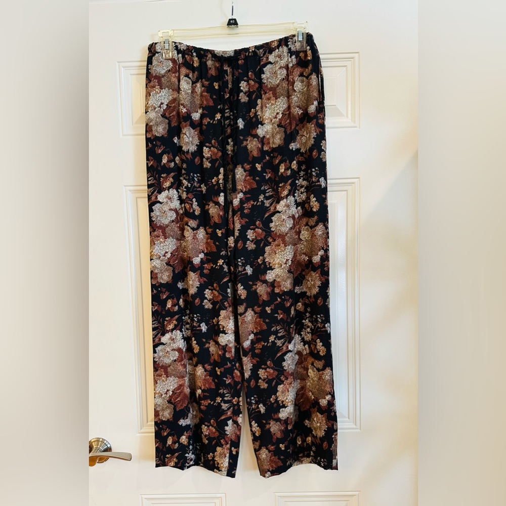 Studio Holt Renfrew wide leg floral pants